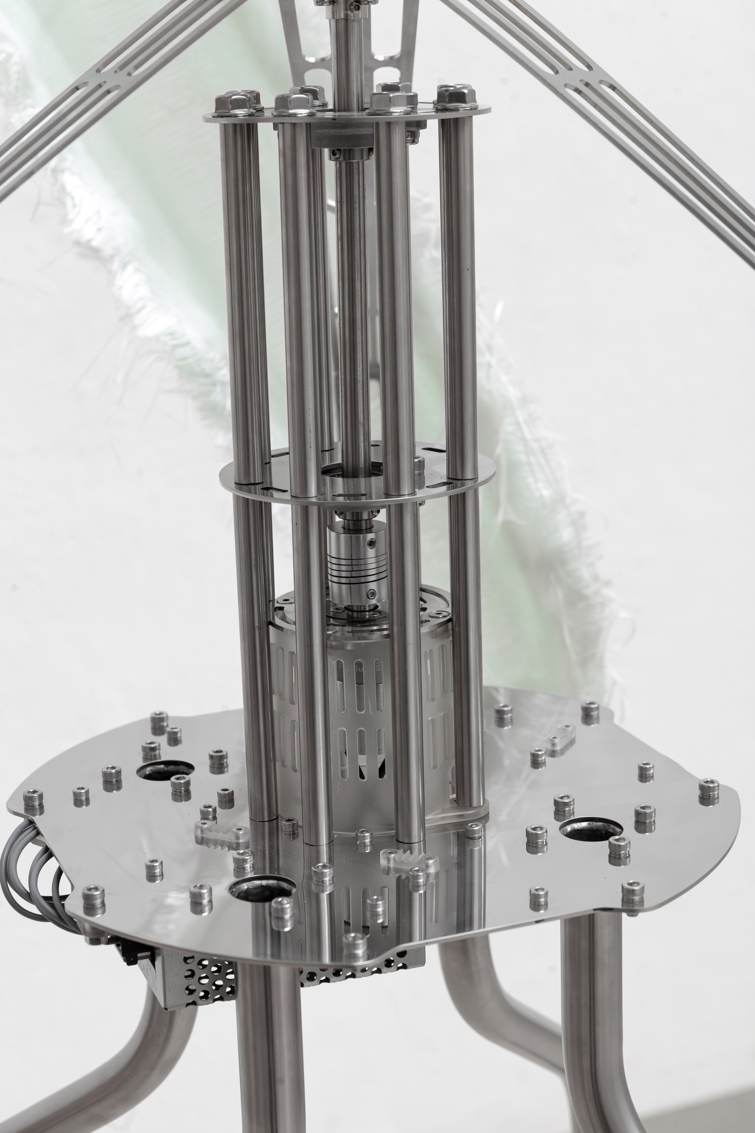 Vertically Rotating Turbine sculpture installation view